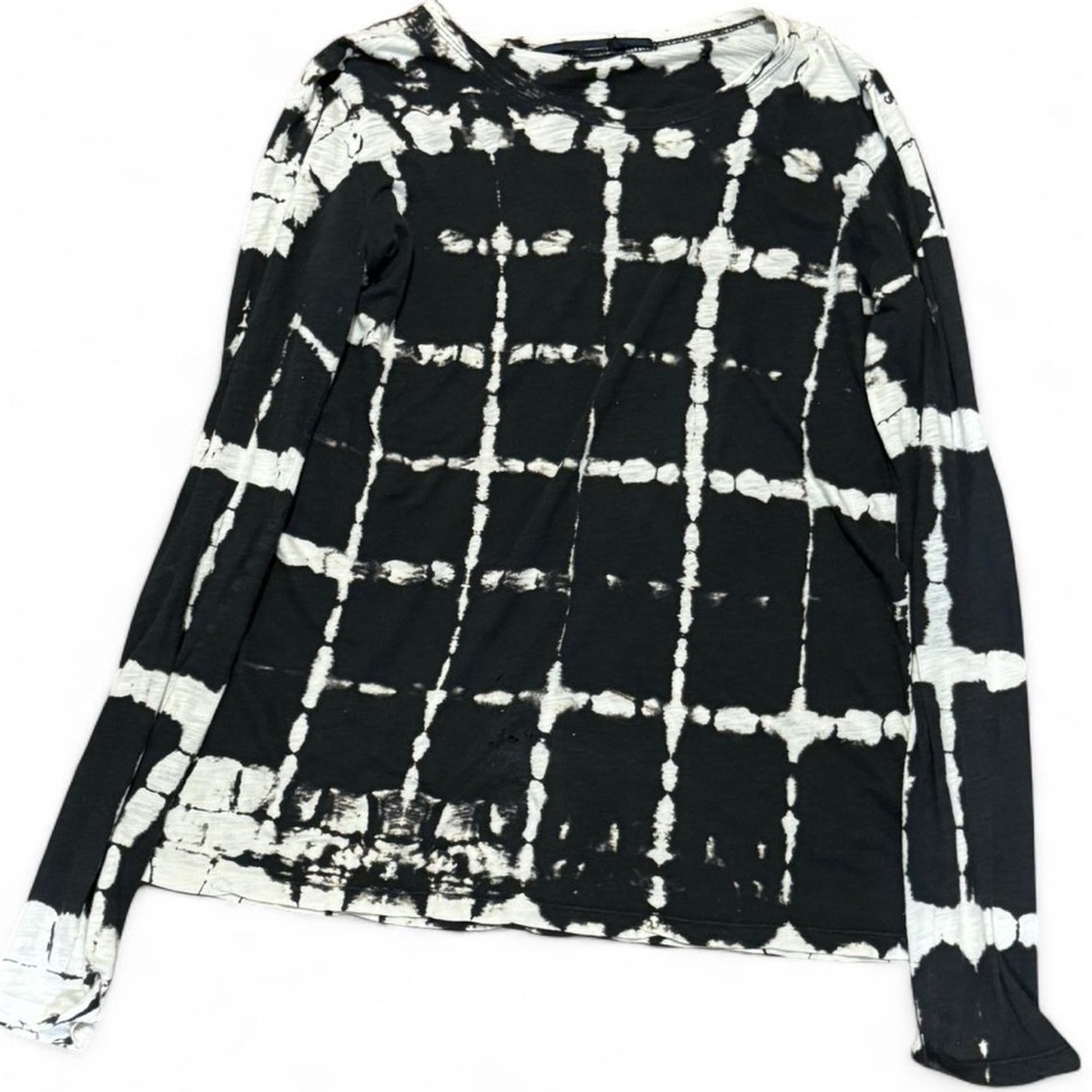 Proenza Schouler Tie-Dye Shirt Print Luxury Designer Long Sleeve Size Small